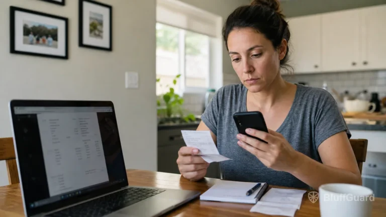 Woman checking a receipt for missing short drama coins